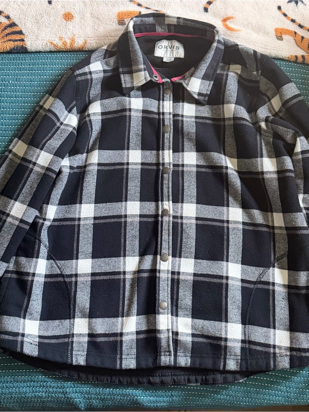 Orvis women’s Black & White Plaid Jacket